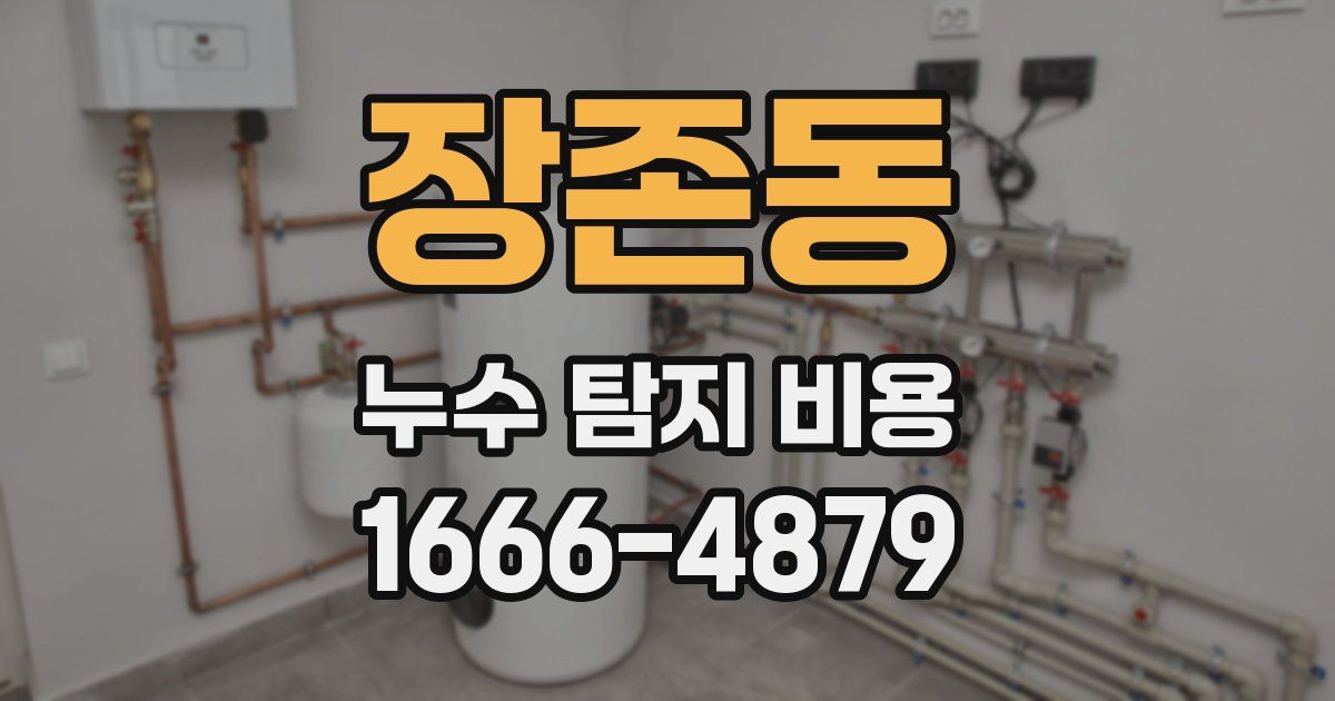 장존동 누수 탐지 비용