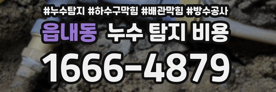 읍내동 누수 탐지 비용