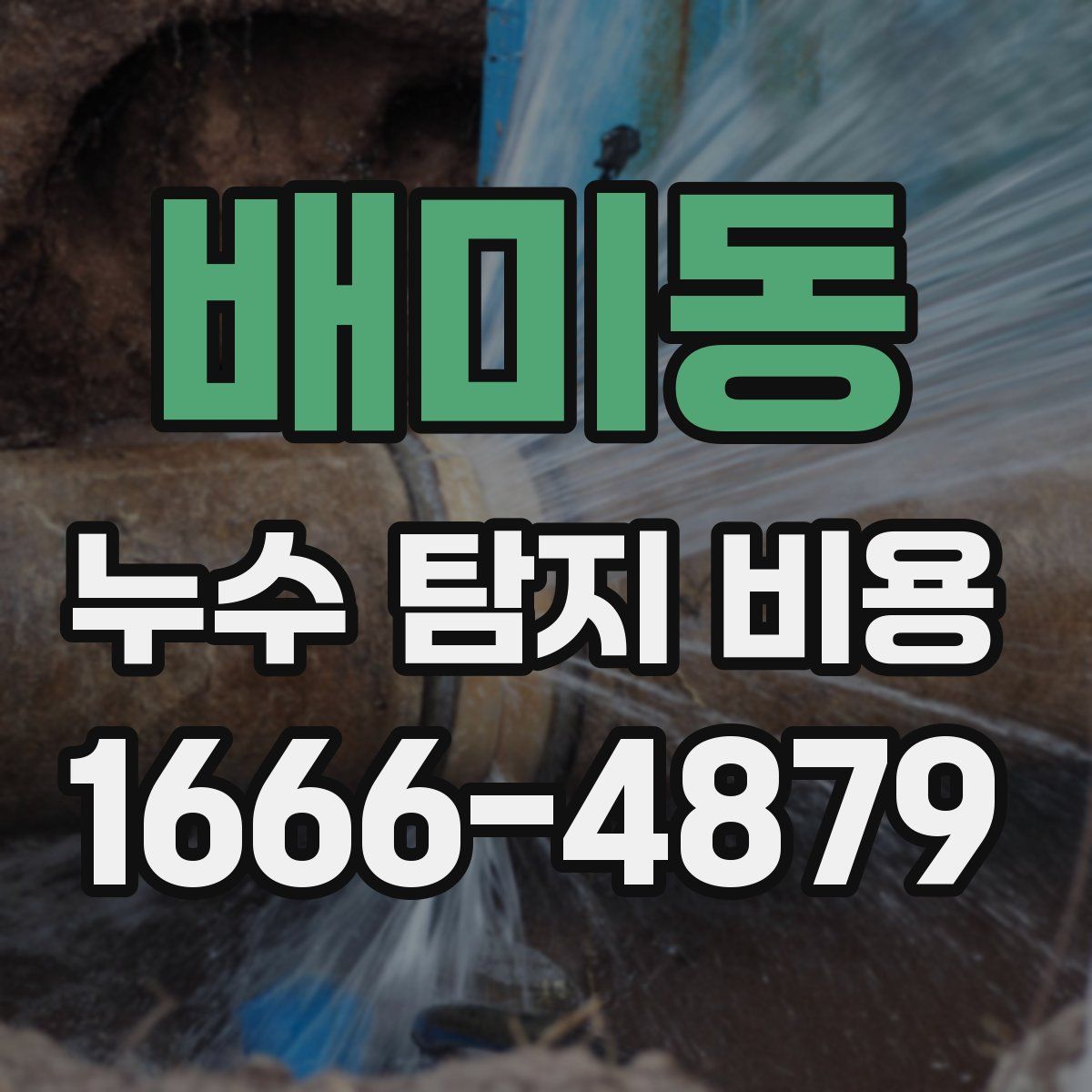 배미동 누수 탐지 비용