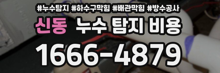 신동 누수 탐지 비용