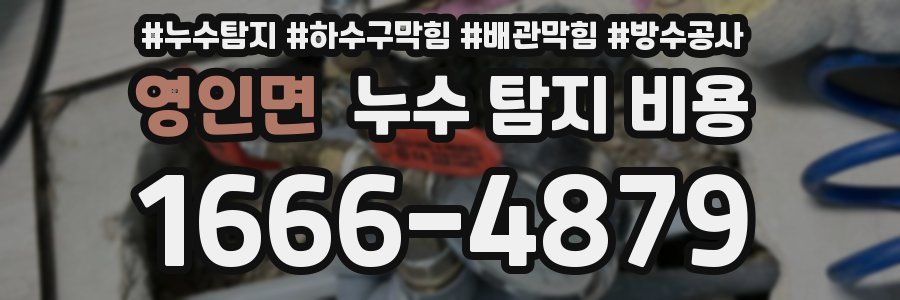 영인면 누수 탐지 비용