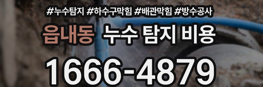 읍내동 누수 탐지 비용
