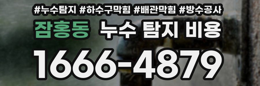 잠홍동 누수 탐지 비용