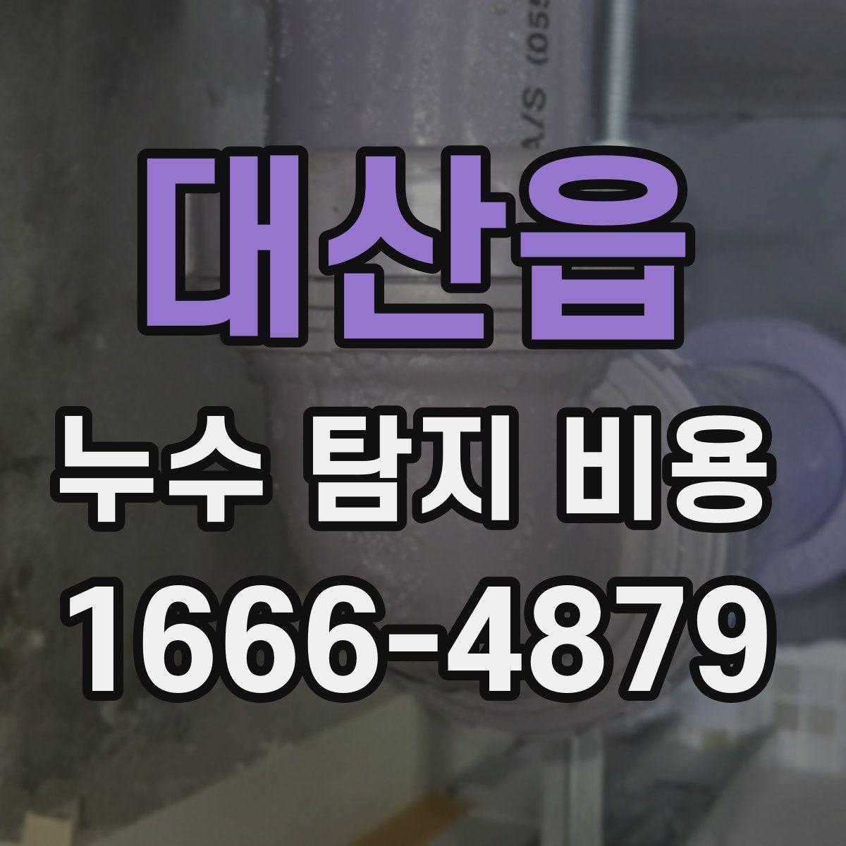 대산읍 누수 탐지 비용