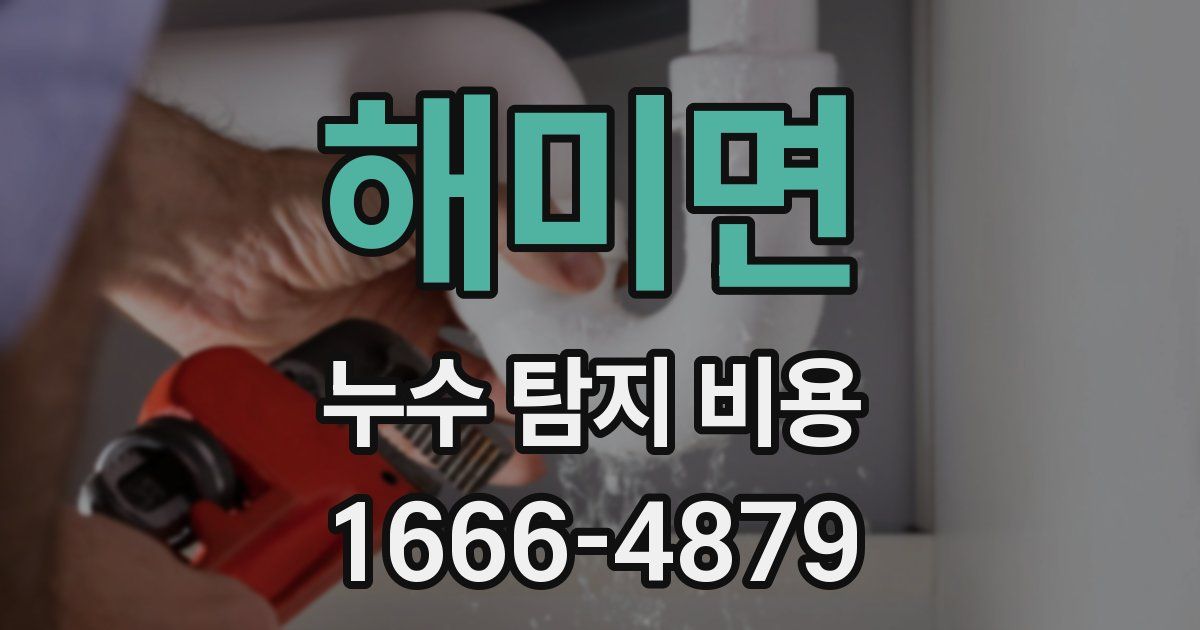 해미면 누수 탐지 비용