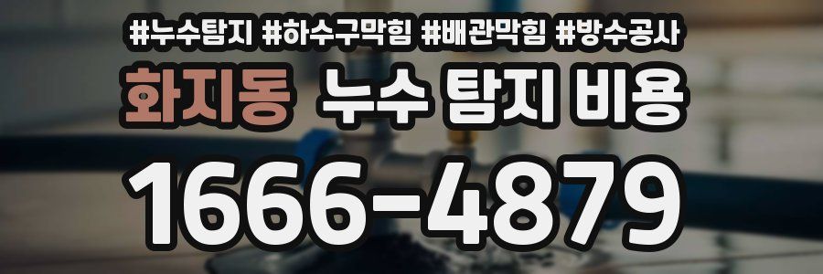 화지동 누수 탐지 비용