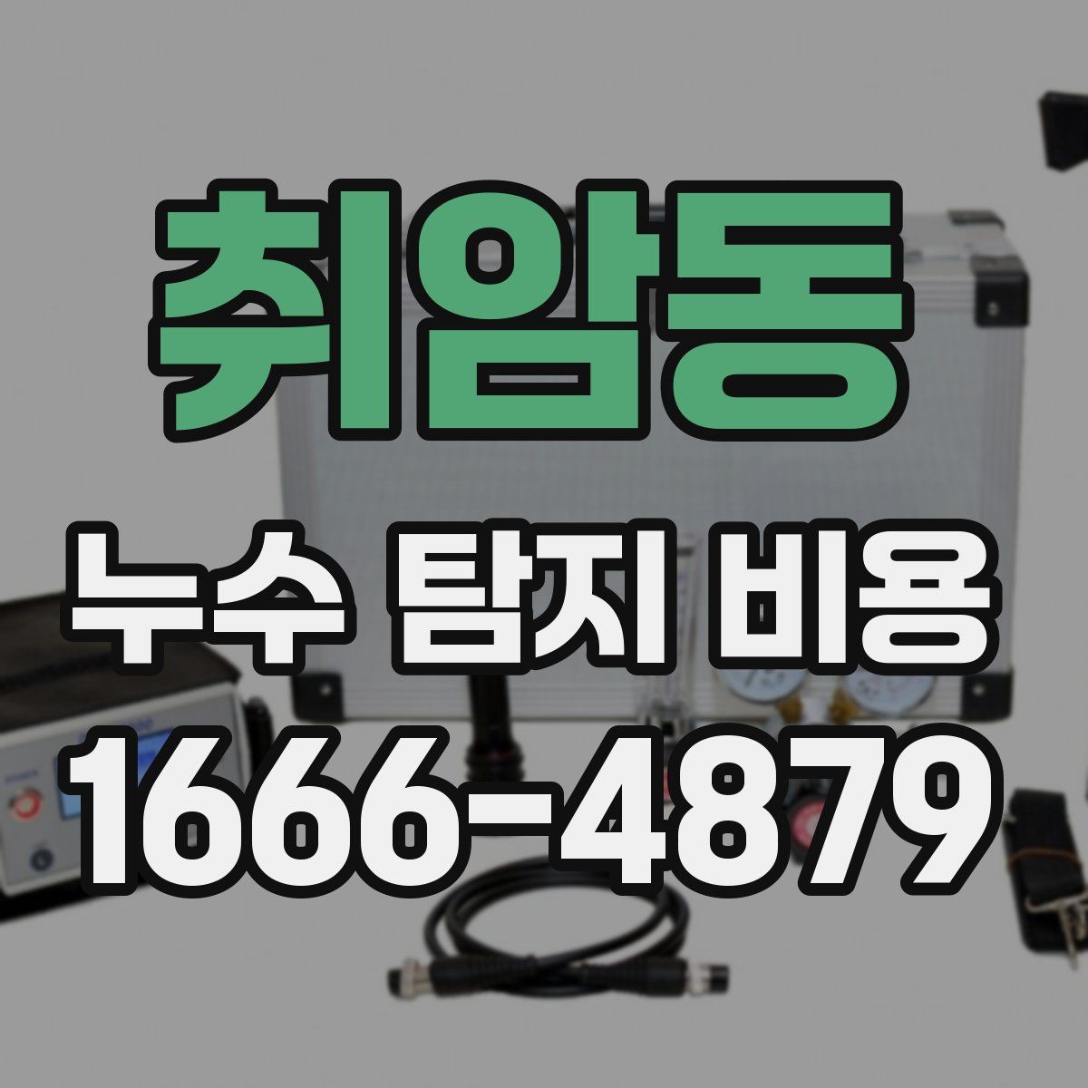 취암동 누수 탐지 비용
