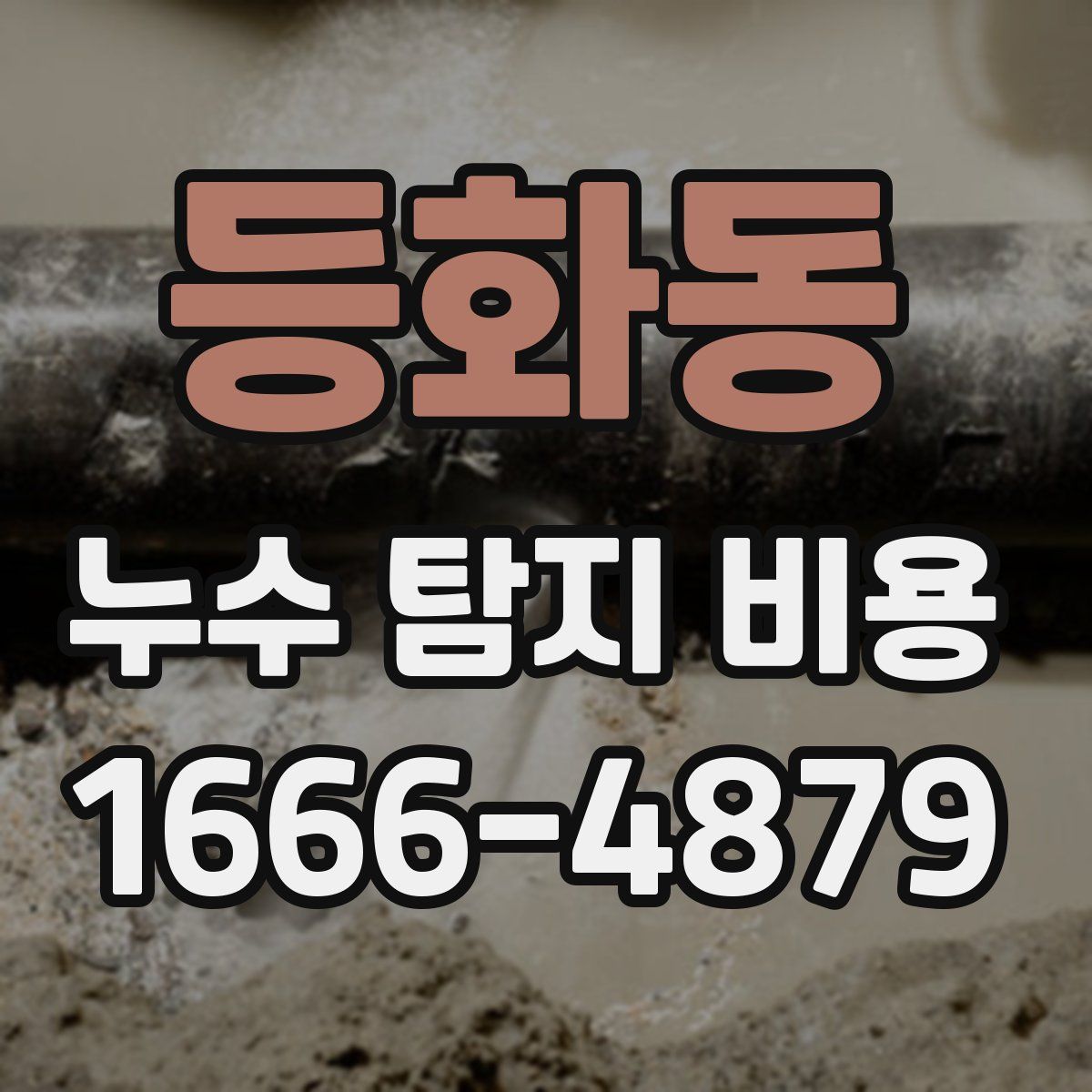 등화동 누수 탐지 비용