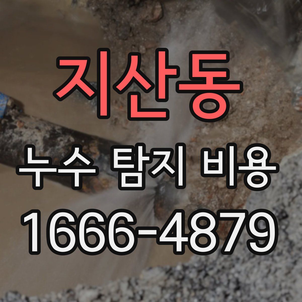 지산동 누수 탐지 비용