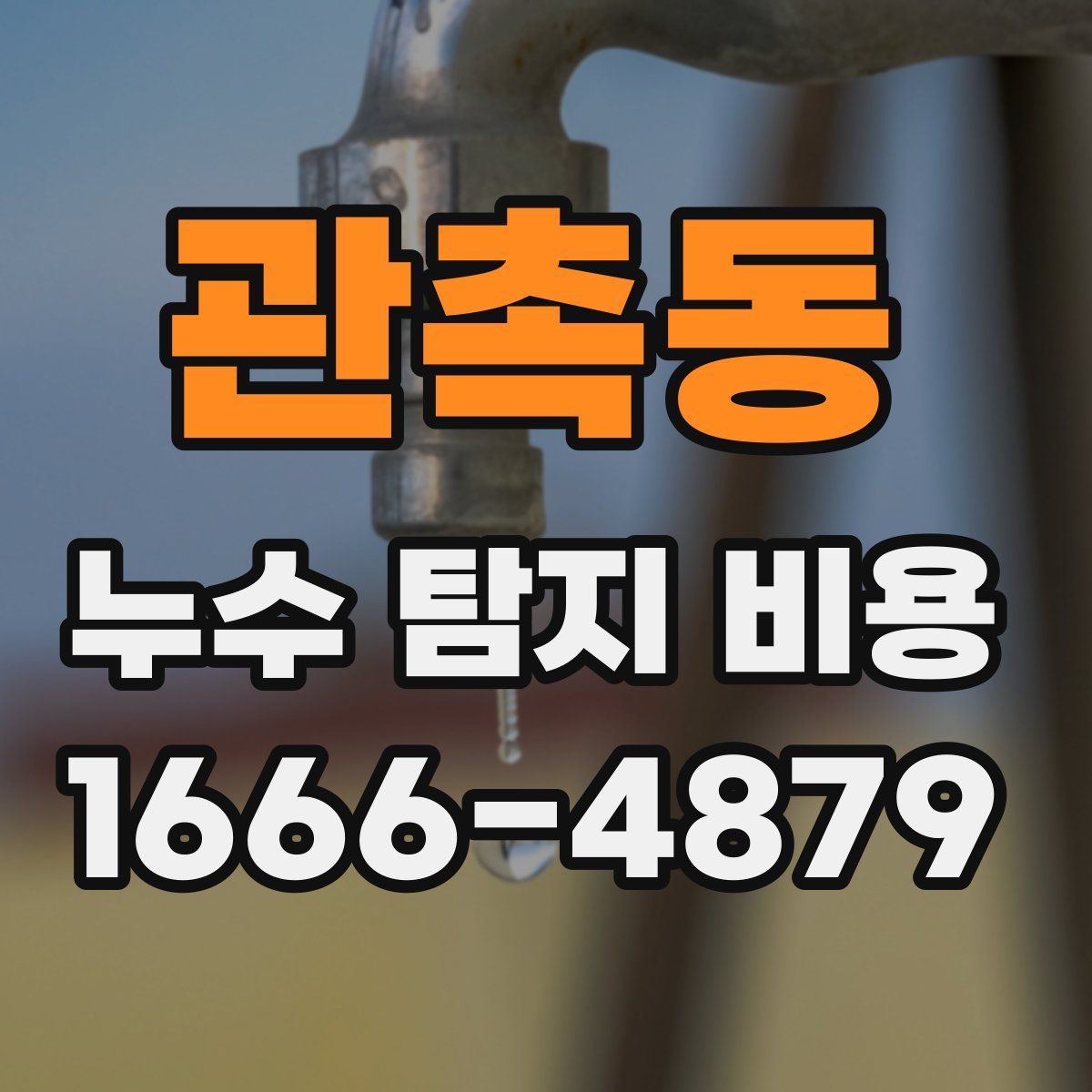 관촉동 누수 탐지 비용