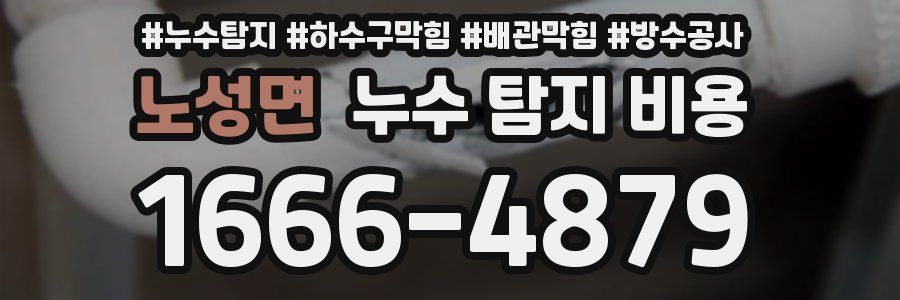 노성면 누수 탐지 비용