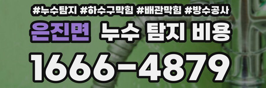 은진면 누수 탐지 비용