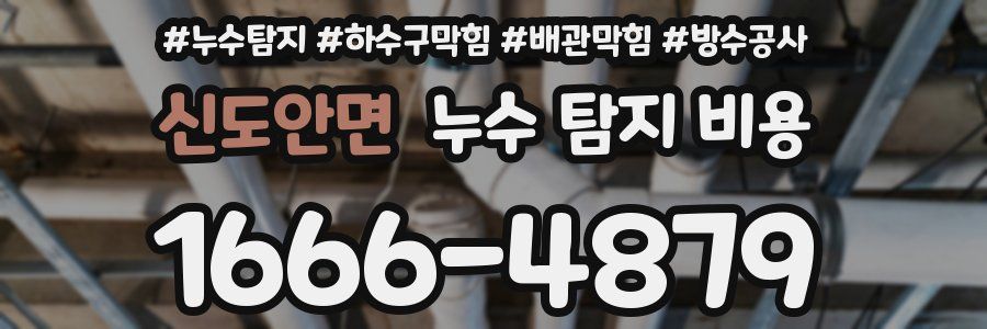 신도안면 누수 탐지 비용