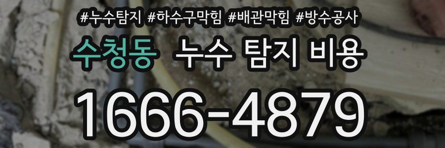 수청동 누수 탐지 비용