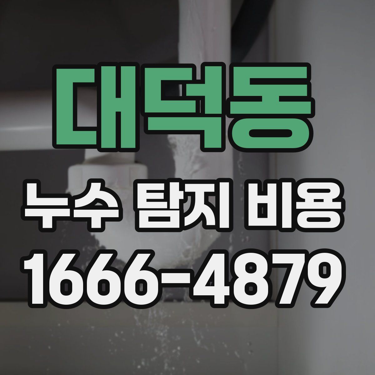 대덕동 누수 탐지 비용