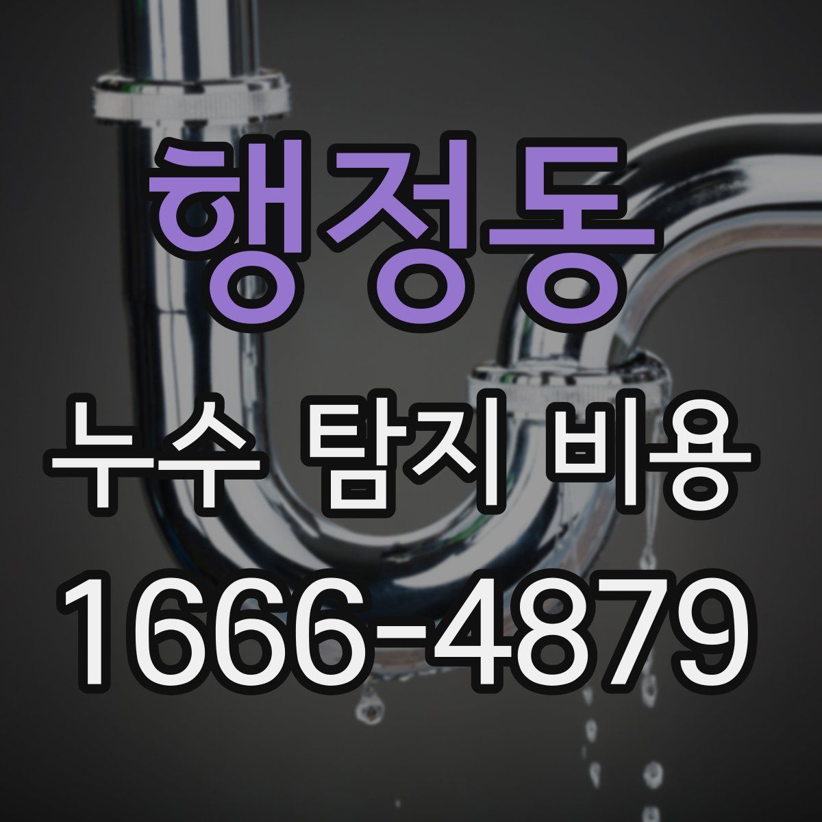 행정동 누수 탐지 비용