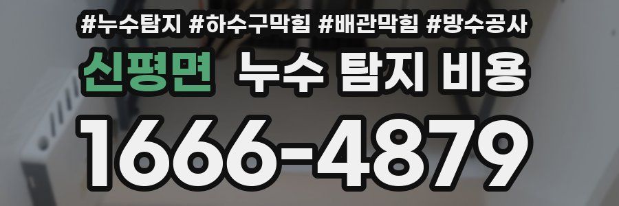 신평면 누수 탐지 비용