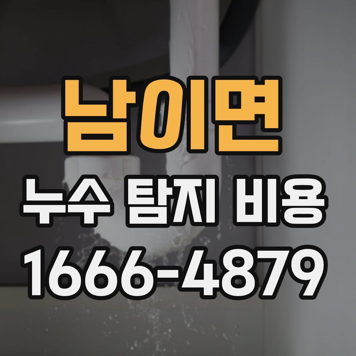 남이면 누수 탐지 비용