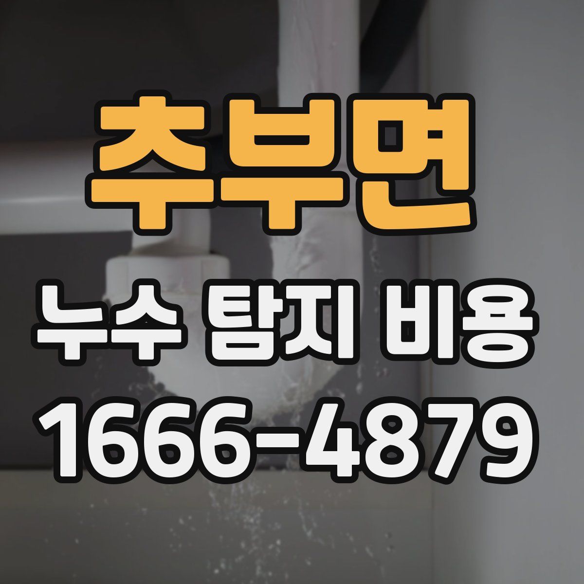 추부면 누수 탐지 비용