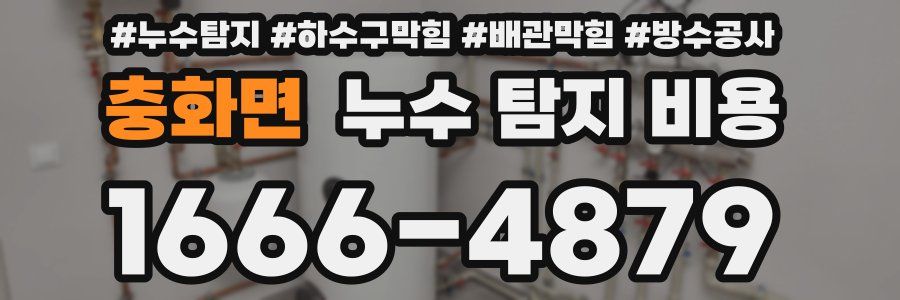 충화면 누수 탐지 비용