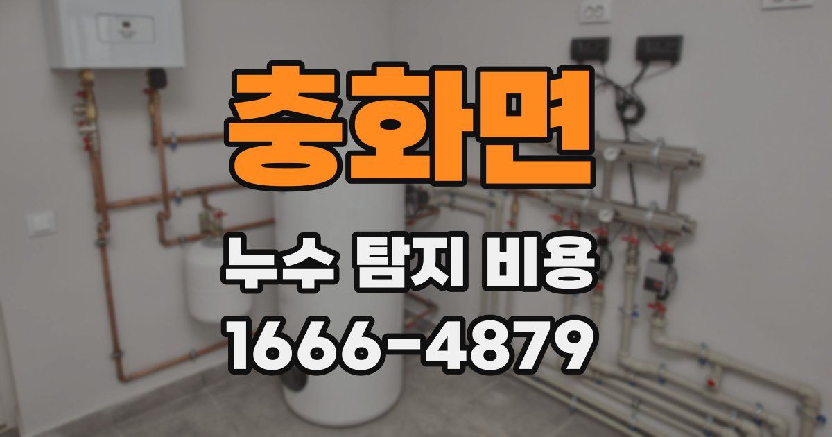 충화면 누수 탐지 비용
