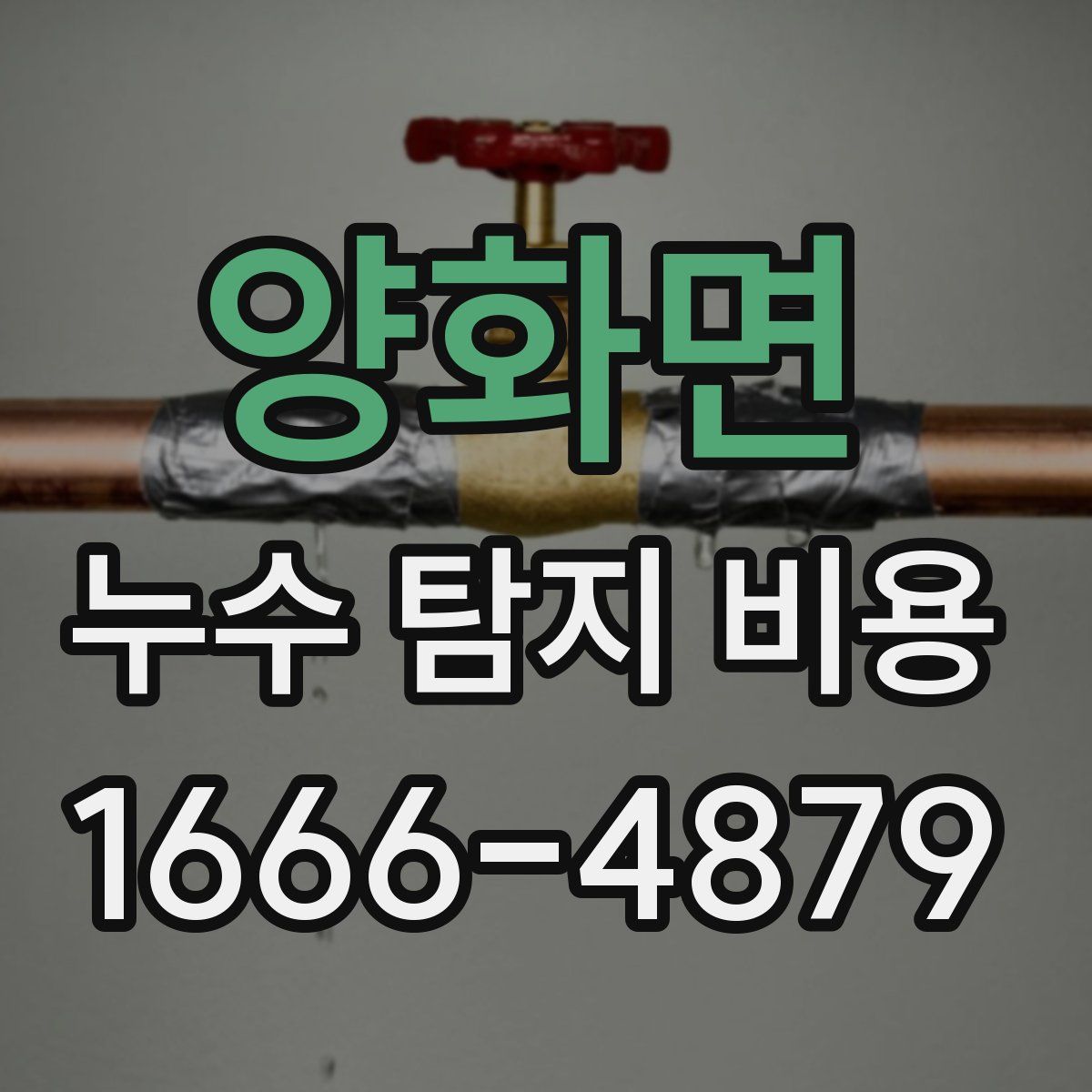 양화면 누수 탐지 비용