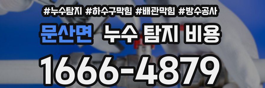 문산면 누수 탐지 비용