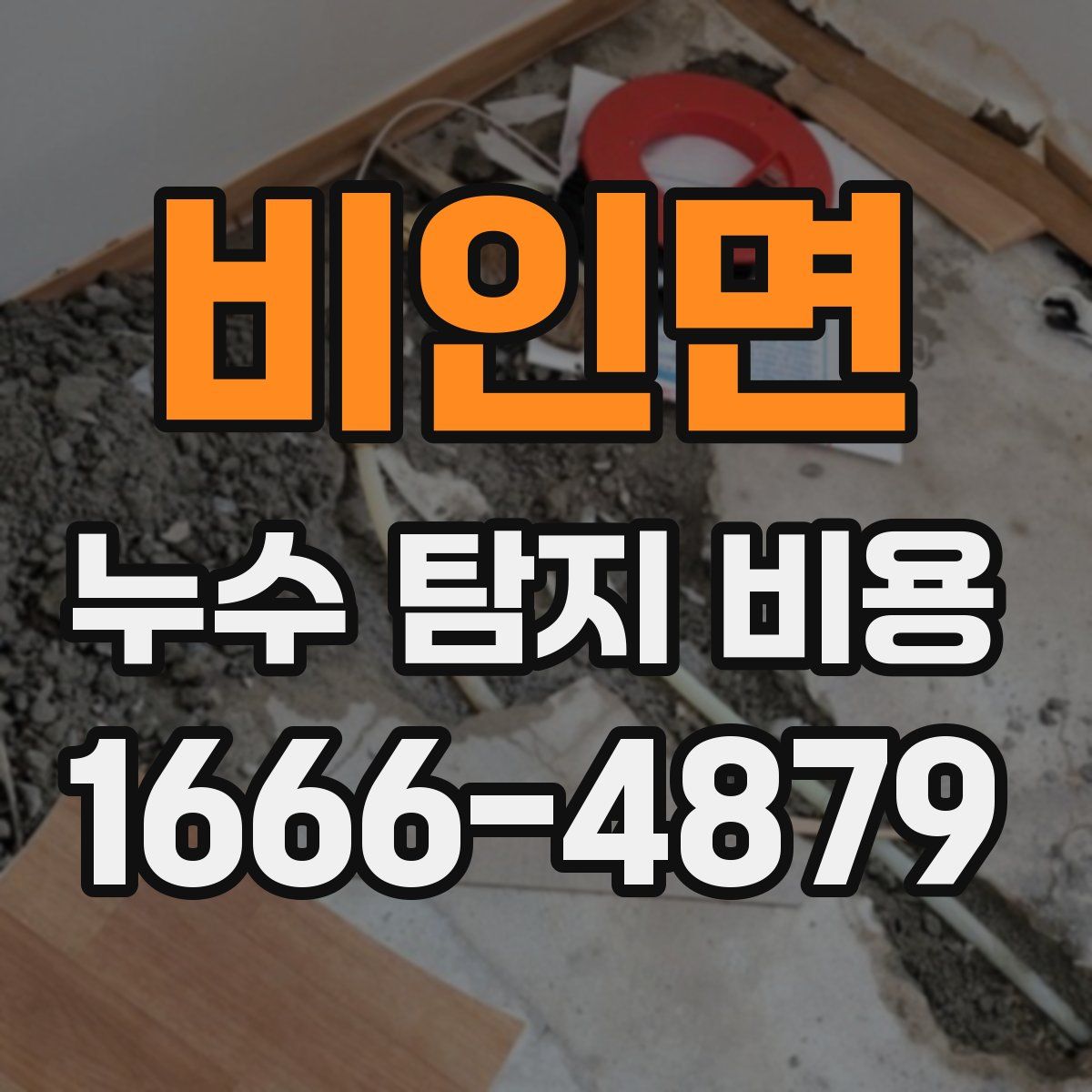비인면 누수 탐지 비용