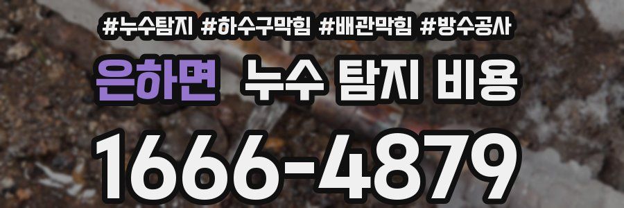 은하면 누수 탐지 비용