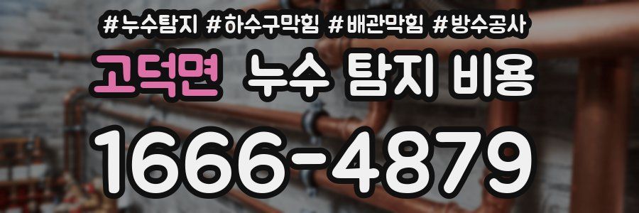 고덕면 누수 탐지 비용