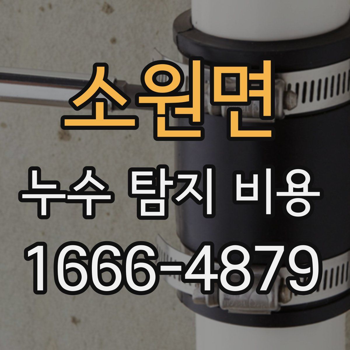 소원면 누수 탐지 비용
