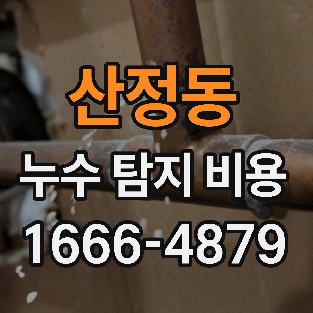 산정동 누수 탐지 비용