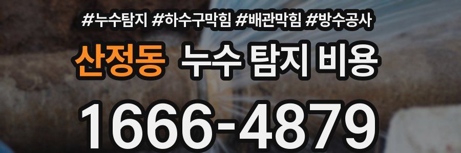 산정동 누수 탐지 비용
