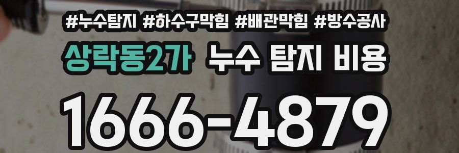 상락동2가 누수 탐지 비용