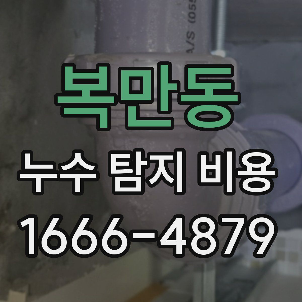 복만동 누수 탐지 비용