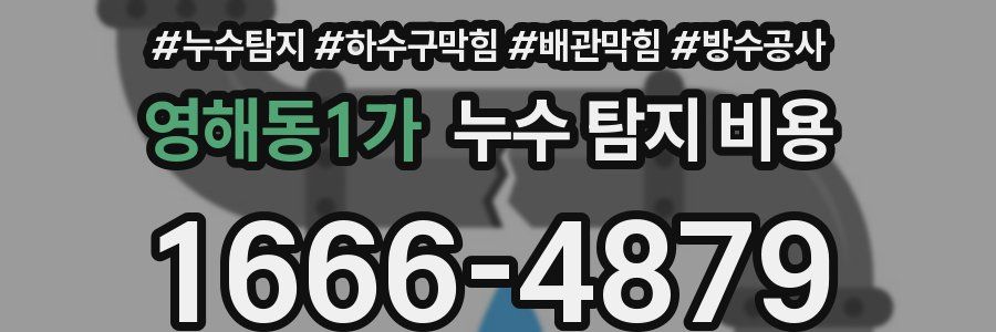 영해동1가 누수 탐지 비용