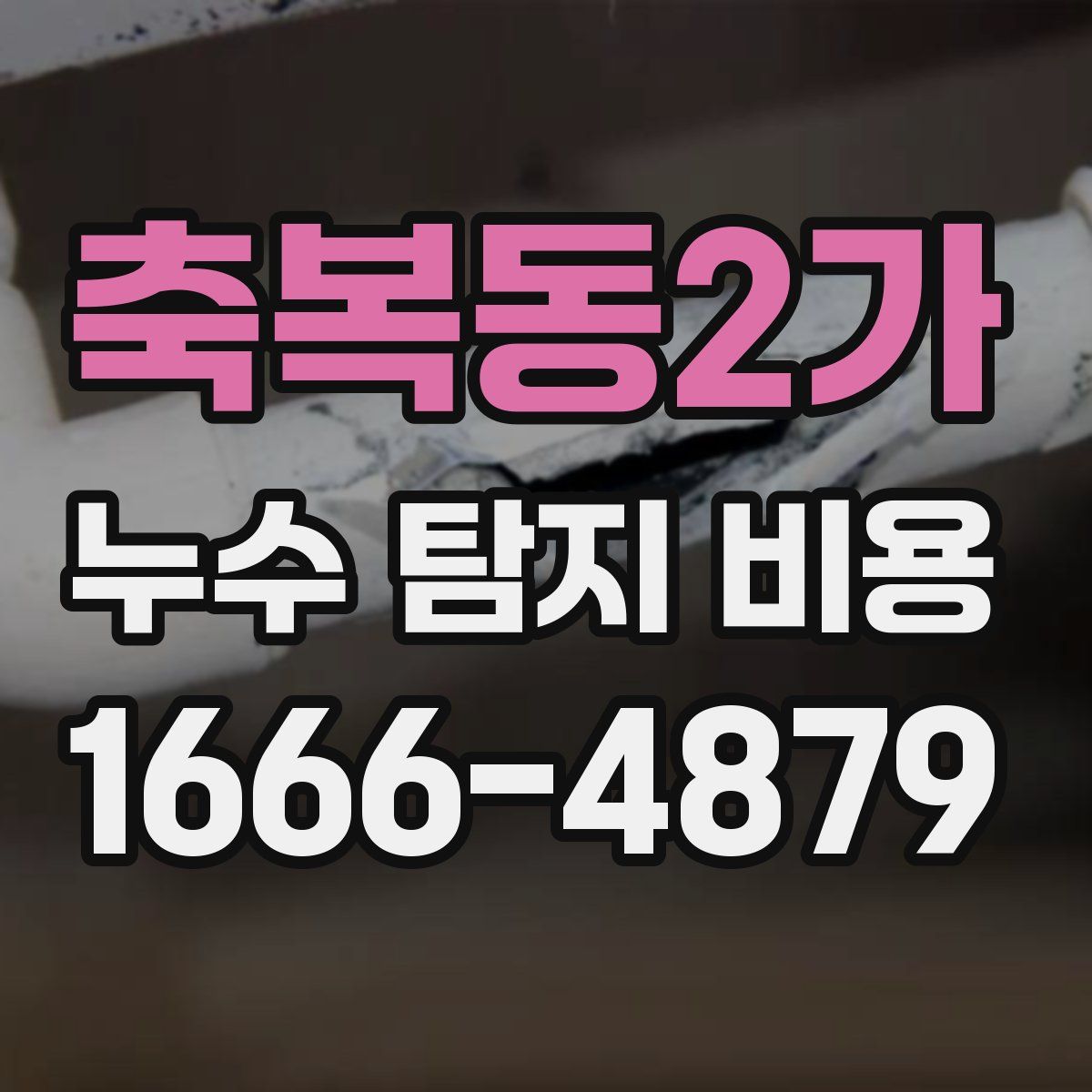 축복동2가 누수 탐지 비용