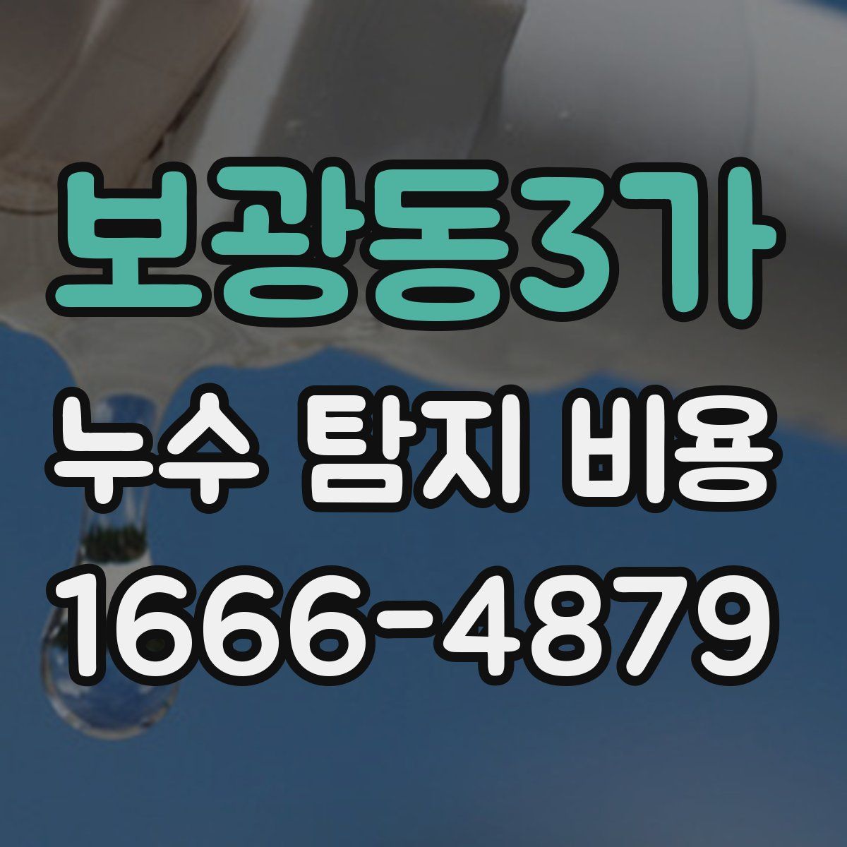 보광동3가 누수 탐지 비용