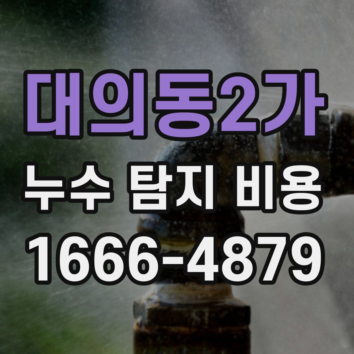 대의동2가 누수 탐지 비용