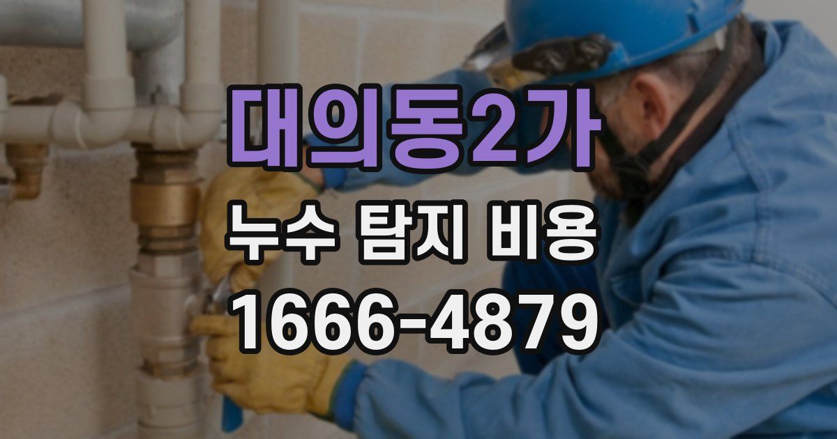 대의동2가 누수 탐지 비용