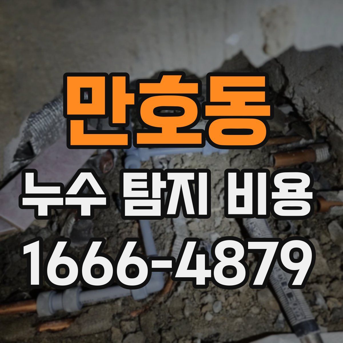 만호동 누수 탐지 비용