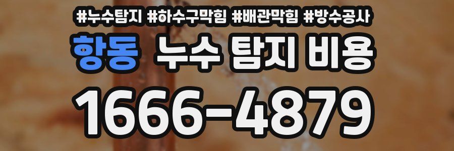 항동 누수 탐지 비용