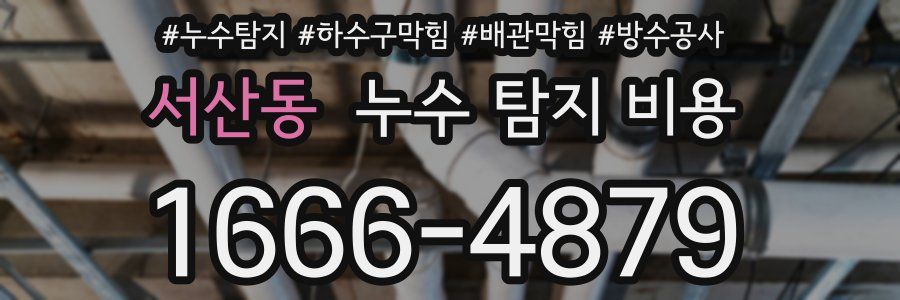 서산동 누수 탐지 비용