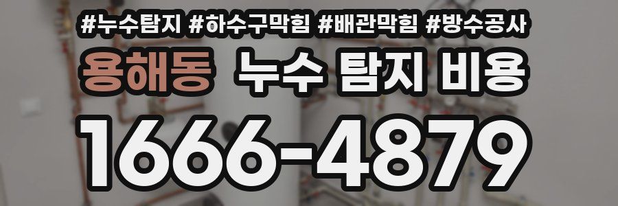 용해동 누수 탐지 비용