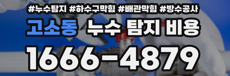 고소동 누수 탐지 비용