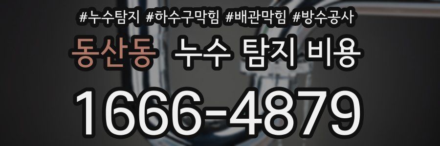동산동 누수 탐지 비용