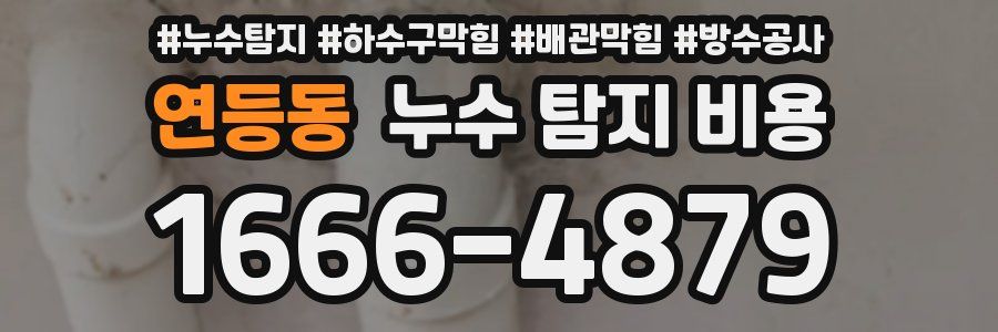 연등동 누수 탐지 비용
