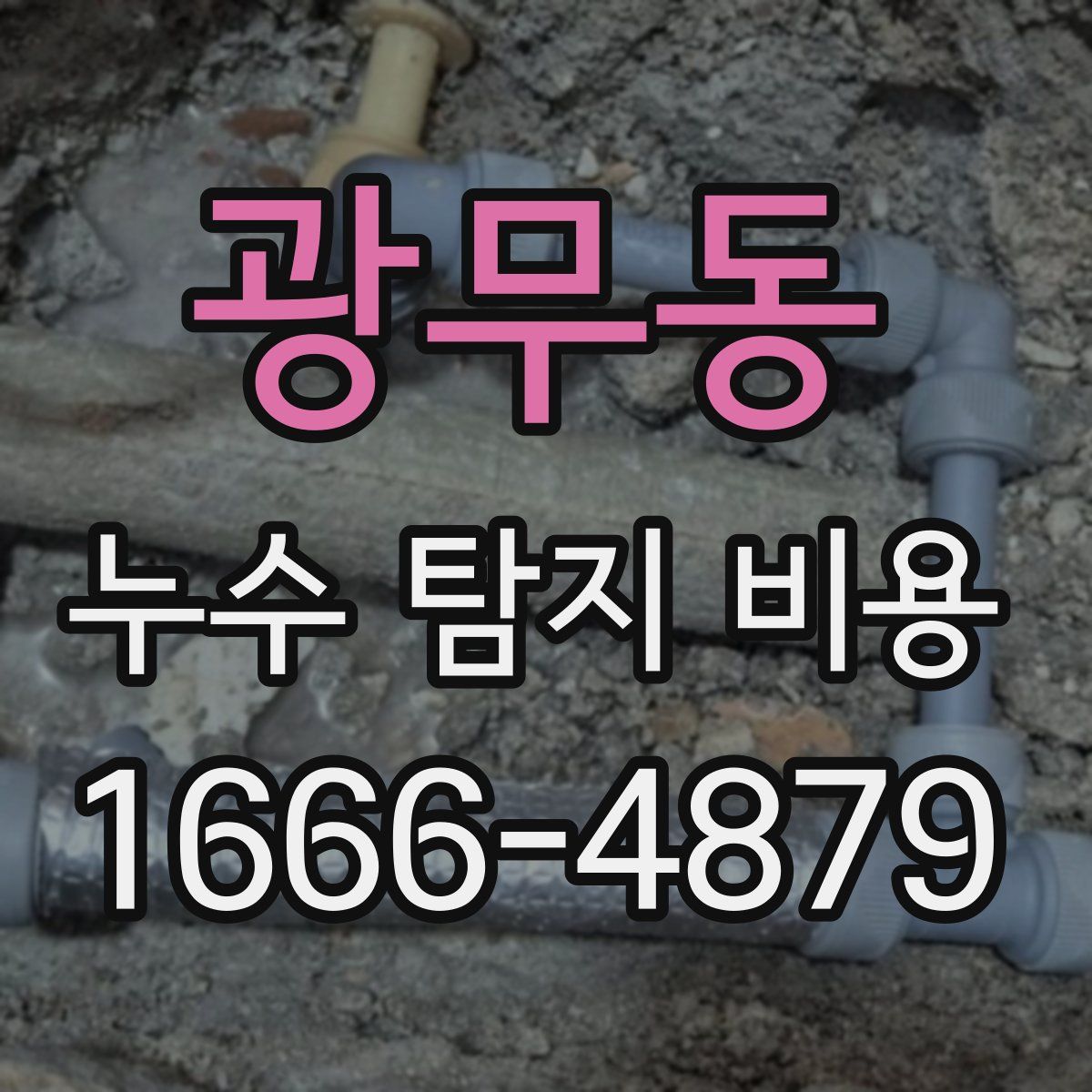 광무동 누수 탐지 비용