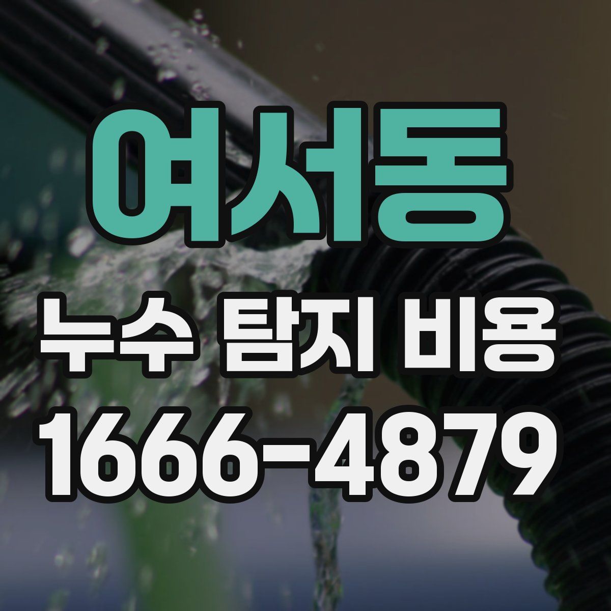 여서동 누수 탐지 비용