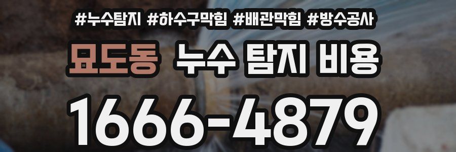 묘도동 누수 탐지 비용